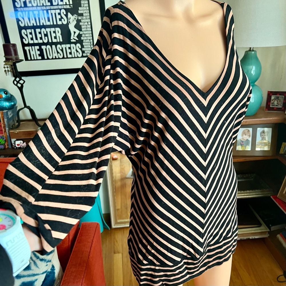 Vintage Chevron Striped Tunic